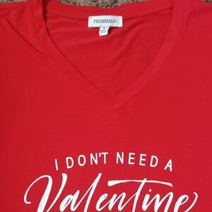 Freshman Bold Red V-Neck Tee